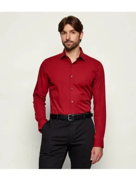 Calvin Klein Cămașă | stretch roșu