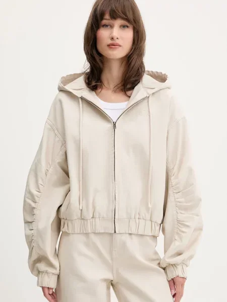 Rotate geacă de de tranzitie oversize bej