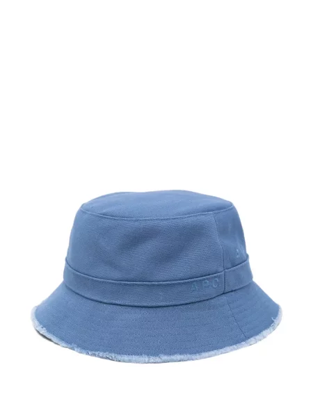 Pălărie bucket A.p.c. cu franjuri albastru