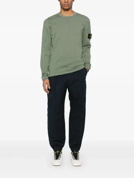 Pantaloni cargo Stone Island din țesătură twill cu strasuri albastru