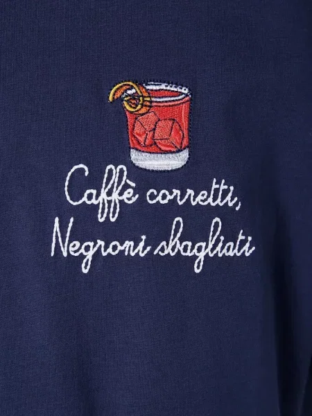 Tricou Mc2 Saint Barth cu broderie albastru