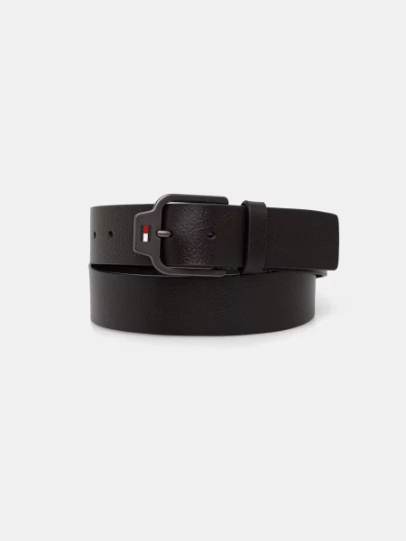 Tommy Jeans pas usnjeni rjava