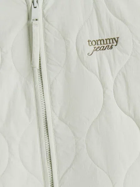 Стеганый джинсовый жилет Tommy Jeans зеленый