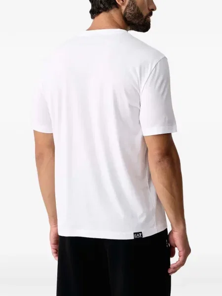 Tricou Ea7 Emporio Armani cu imagine alb