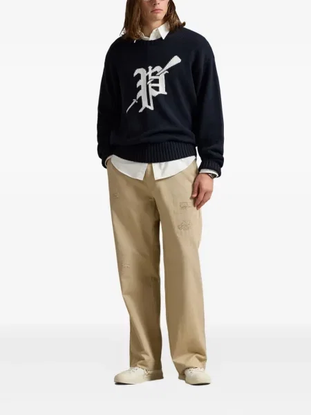 Șapcă Polo Ralph Lauren de mătase cu broderie cu dungi negru