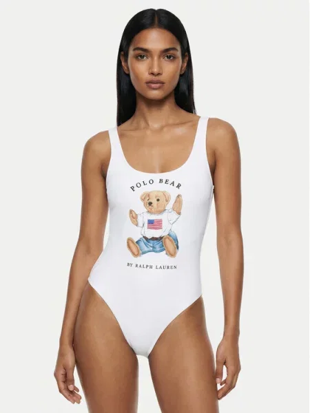 LAUREN RALPH LAUREN Μαγιό λευκό
