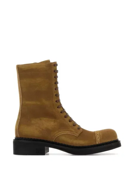 Велурени боти Miu Miu с връзки