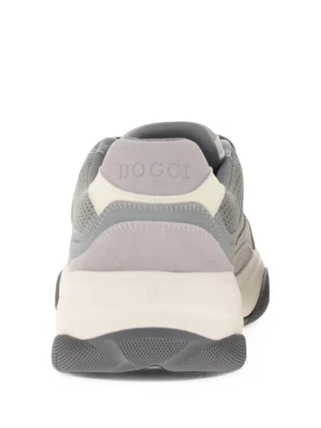 Sneakerși Boggi Milano din piele gri