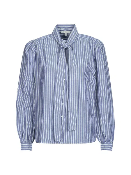 Állógalléros denim ruha Pepe Jeans kék