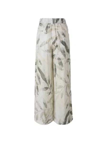 Pantaloni Peserico cu imagine alb