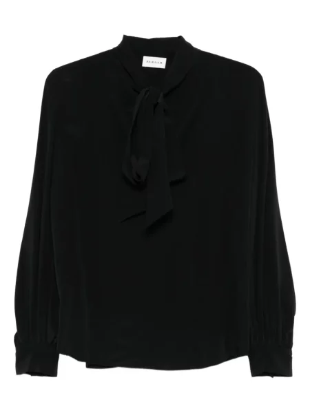 Bluză P.a.r.o.s.h. cu funde lungă negru