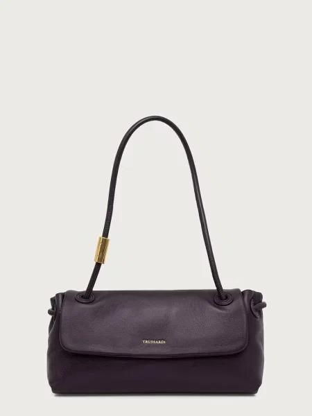 Trussardi geantă crossbody pentru femei din piele violet