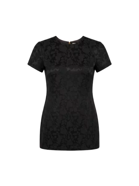 Sukienka Saint Laurent w kwiatki czarna