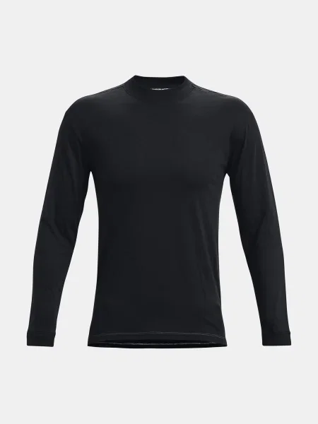 Lung tricou Under Armour cu mâneci lungi alergare negru