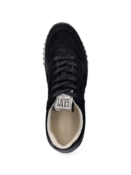 Sneakerși Gant din piele de căprioară negru
