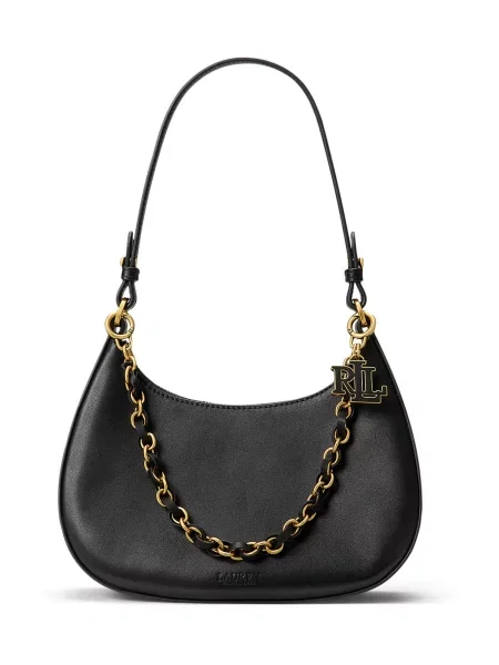 Crossbody torbica Lauren Ralph Lauren črna