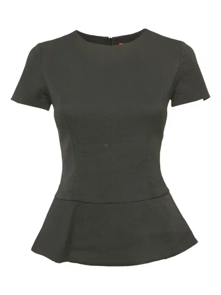 Top Boss Green Hugo Boss żakardowy z baskinką czarny