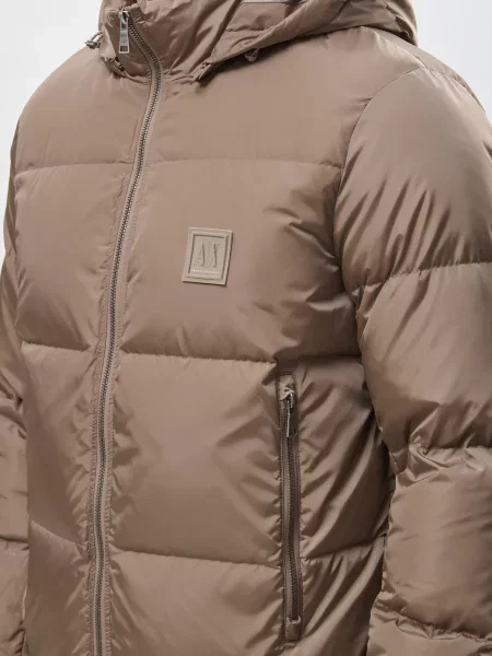 Пуховик Armani Exchange бежевий
