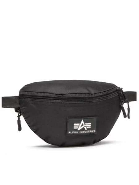 Ľadvinka Alpha Industries Rubber Print Waistbag čierna