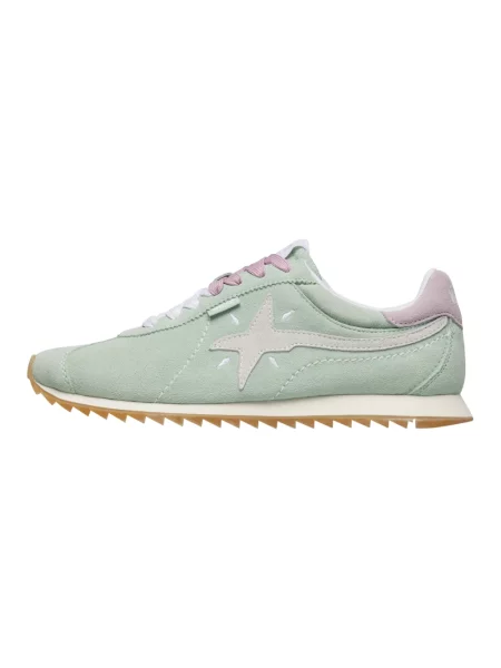Sneakersy W6yz zamszowe zielone