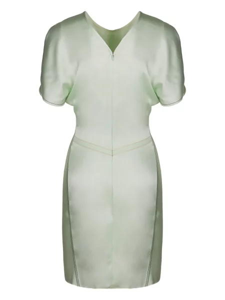 Rochie mini Victoria Beckham scurtă de costum verde
