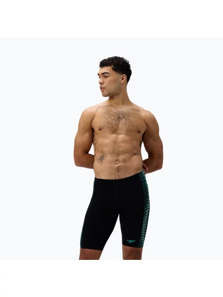 Плавки Speedo Endurance+ Tech Panel Jammer black/turquoise gem чорні