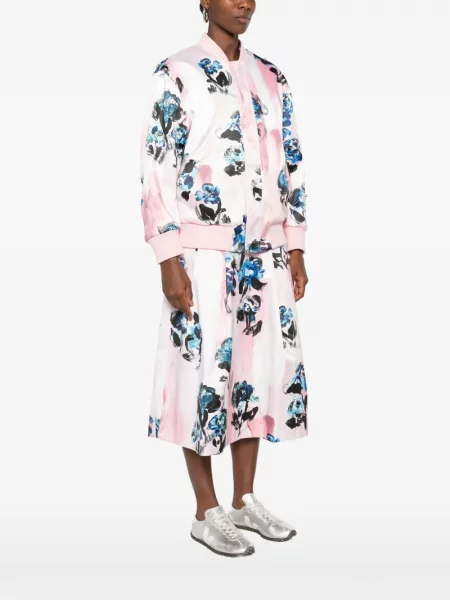 Geacă bomber Stine Goya cu perle cu model floral roz