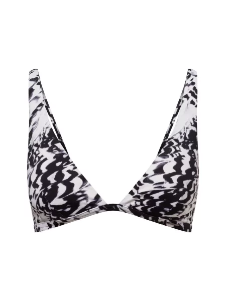 Calvin Klein stanik bikini usztywniany Kobiety Sztuczne włókno czarny|biały S białe