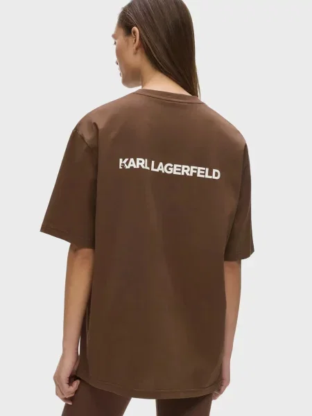 Футболка Karl Lagerfeld коричневая