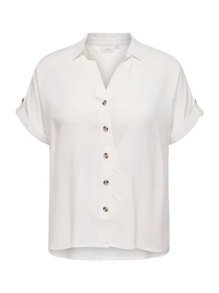 ONLY Carmakoma Bluză CARYASMIN' alb