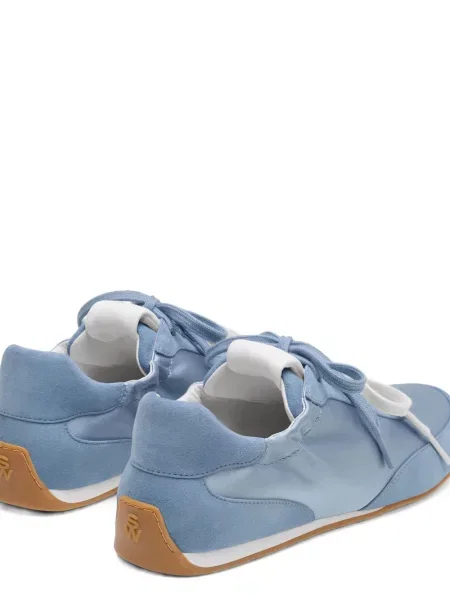 Sneakerși Stuart Weitzman cu volane albastru