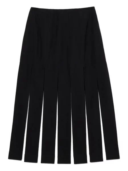 Fustă midi Simone Rocha până la genunchi gri