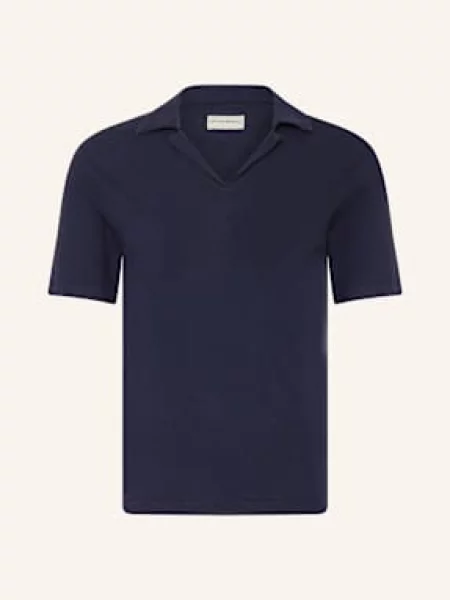 Officine Générale Žerzejová Polokošile Simon tmavě modrá