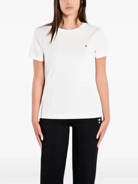 Tricou Guess cu autograf alb