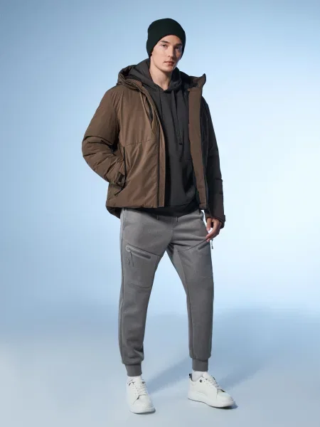 Спортивні штани джогери сірий