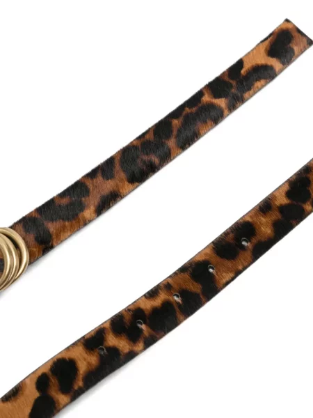 Curea Alberto Luti cu imagine cu model leopard maro