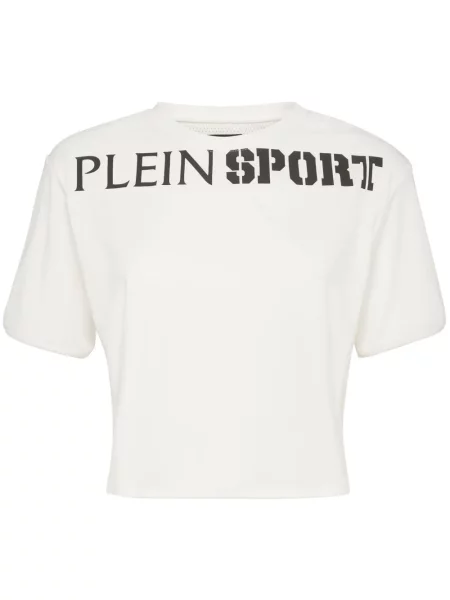 Cropp tricou Plein Sport alb