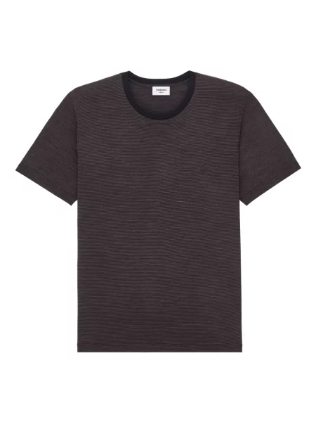 Koszulka Saint Laurent brązowa
