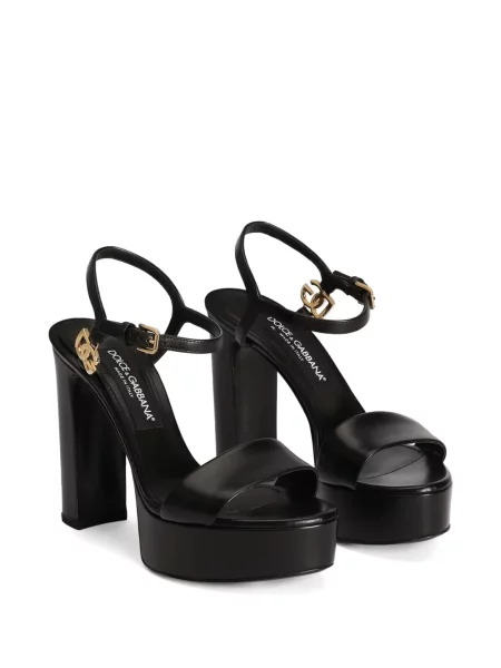 Sandale Dolce & Gabbana cu platformă negru