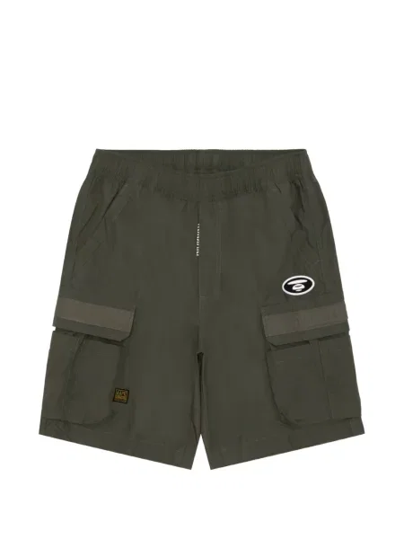 Pantaloni scurți cargo Aape By A Bathing Ape cu autograf verde