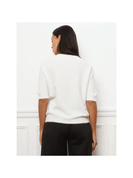 Pulover La Modeuse alb