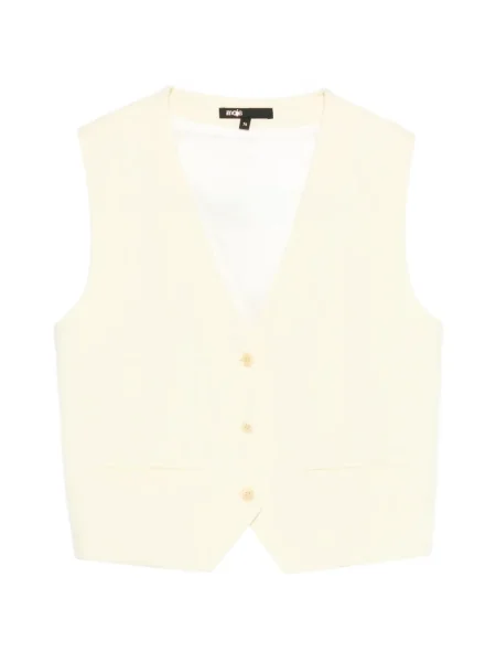 Vestă Maje fără mâneci galben