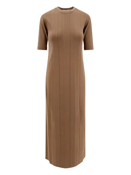Rochie maxi Max Mara tricotate de costum maro
