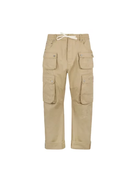 Spodnie Dsquared2 beżowe