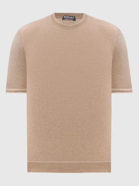 Футболка Bertolo Cashmere бежевая