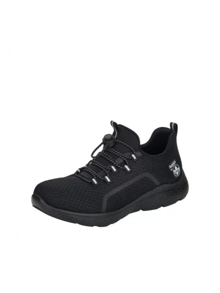 Sneakersy Rieker wsuwane czarne