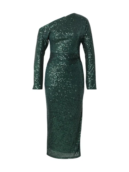 TFNC Koktejl obleka SWEN temno zelena