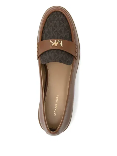 Pantofi loafer Michael Kors din piele maro