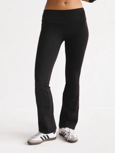 Штани повсякденні Lilove бавона/спандекс чорний