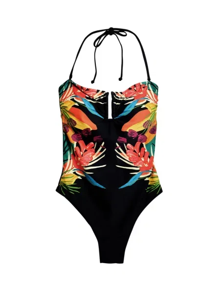 Desigual Enodelne kopalke svetlo modra / rumena črna